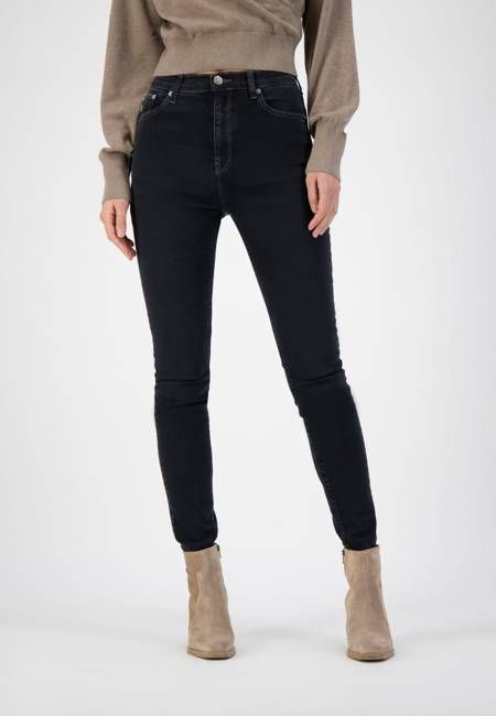 Sky Rise Skinny - Stone Black