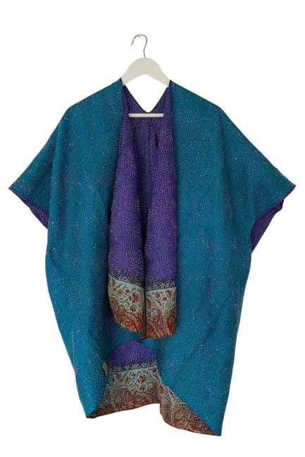 Vintage Silk Trudi Poncho No. 17 Jodhpur Edit