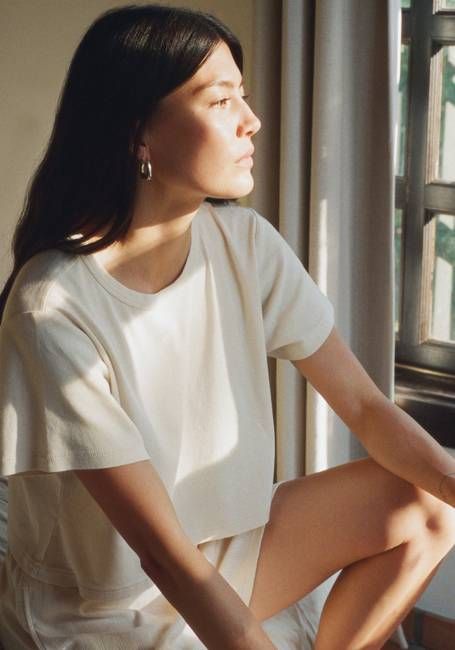 Basic Crop Tee Natural