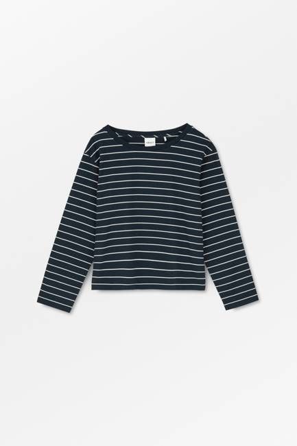 Loui oversized blouse - Navy/White stripe