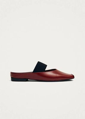 Mele Rift Red Leather Mules
