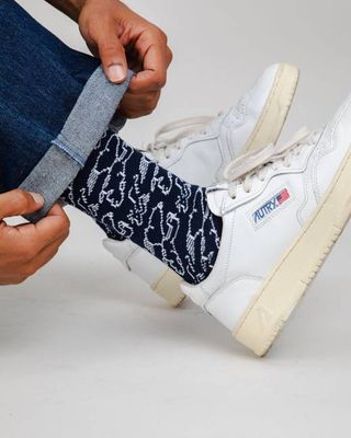 Peanuts Everybody´s in a Hurry Socks Navy