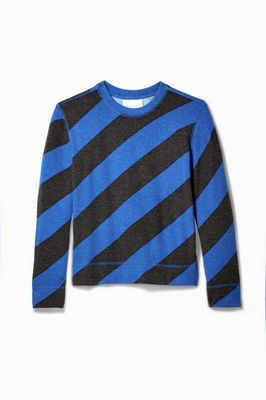 Diagonal Stripe Crazysoft Crew - FINAL SALE
