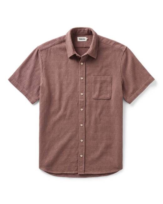 The Short Sleeve California in Redwood Hacci