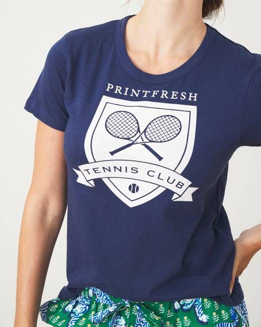 Tennis Club - Saturday Graphic Tee - Navy