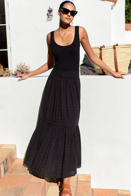 Solstice Skirt - Black Beauty