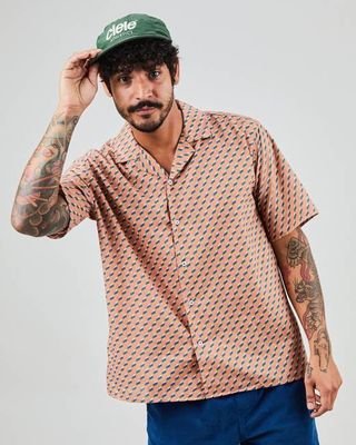 Icecream Sandwich Aloha Hemd Blau