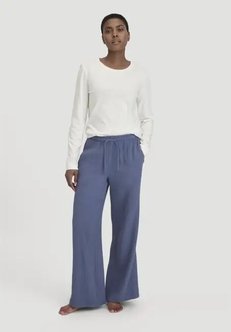 Muslin sleep pants Relaxed PURE COMFORT made of pure organic cotton