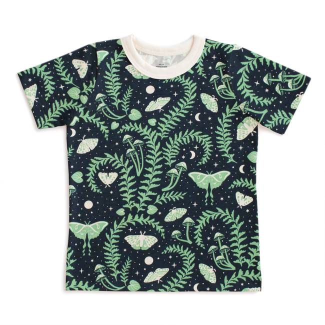 Short-Sleeve Tee - Luna Moths Night Sky