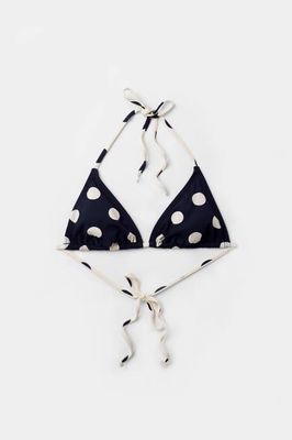 Drip Top, Polka Dot Black