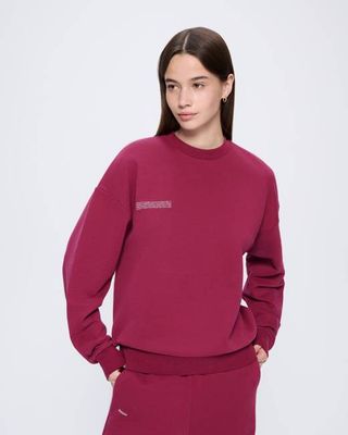 Archive Womens 365 Midweight Sweatshirt—Milkyway Maroon