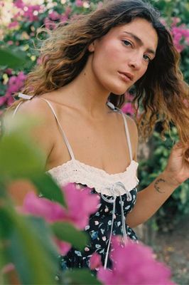 The Emma Dress Petites | Noir Poppies