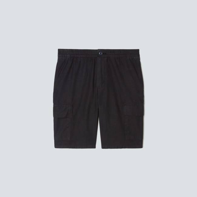 The Cotton Linen Short | Black