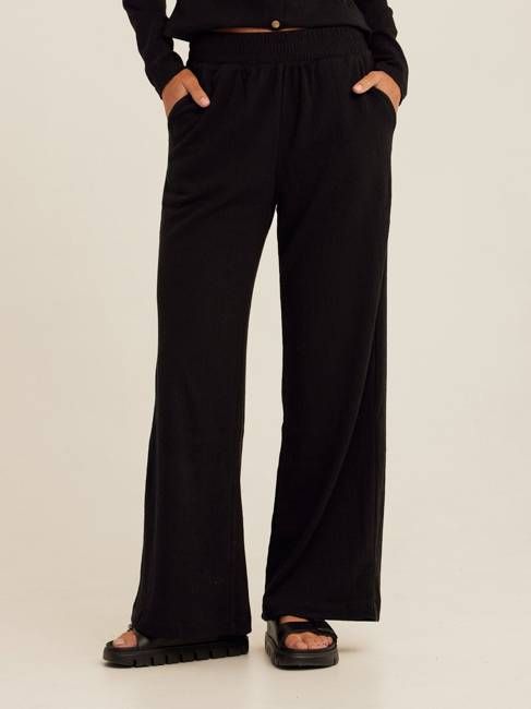 Ivanna Smocked Jersey Wide Leg Pant
