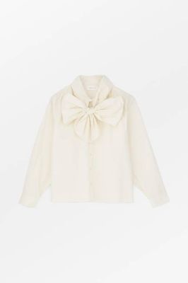 Lady bow shirt - Ivory