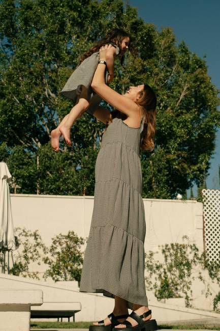 Catherine Dress in Black Gingham
