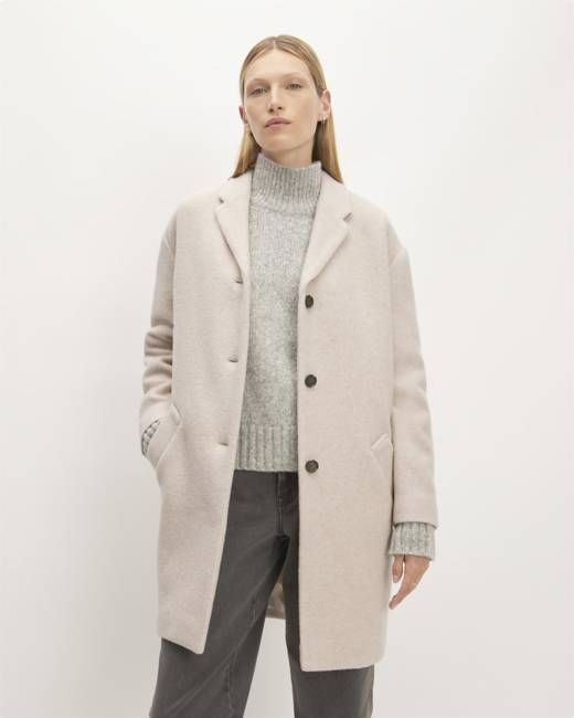 The Italian ReWool® Cocoon Coat | Oat