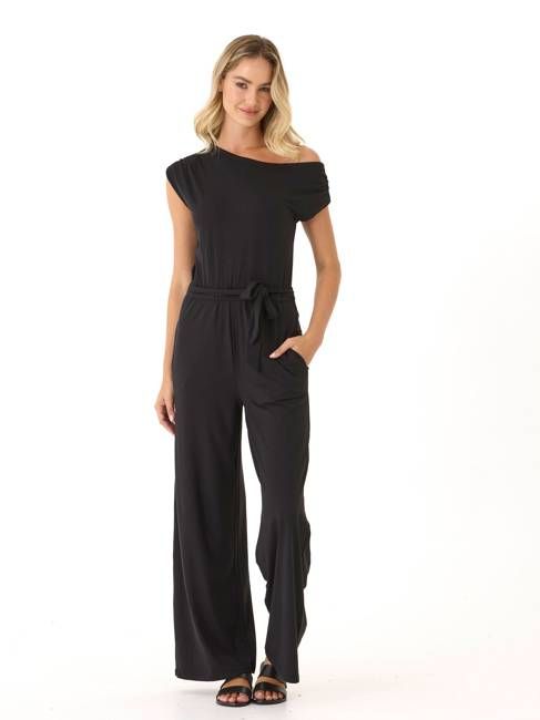 Leoni Luxe Jersey Wide Leg Jumpsuit