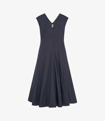 V Neck Day Dress | Midnight