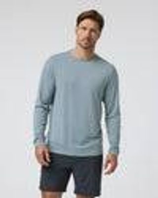 Long Sleeve Current Tech Tee | Men's Mist Shirt | Vuori