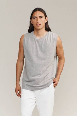 Heathered Malibu Muscle Tee