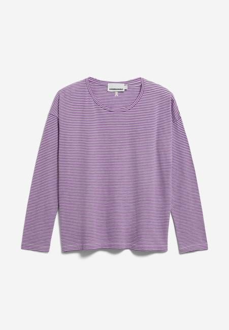 XIANAA STRIPES LONGSLEEVE | oatmilk-orchid