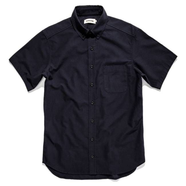 The Short Sleeve Jack in Indigo Dobby