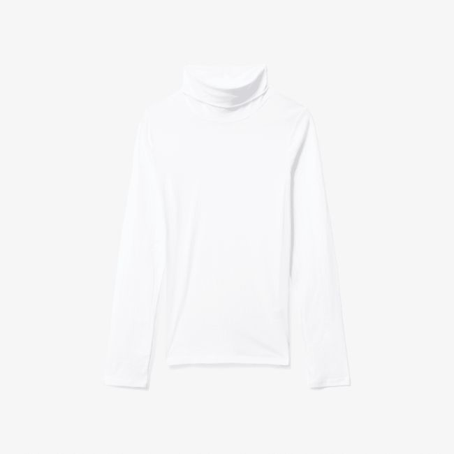 The Organic Cotton Turtleneck | White