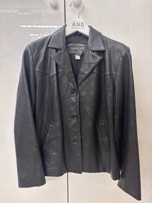 Y2K Banana Republic Leather Blazer