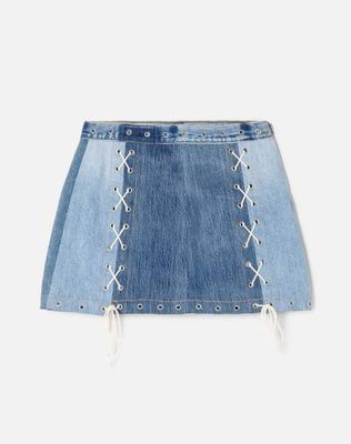 Denim Laced Midi - Indigo