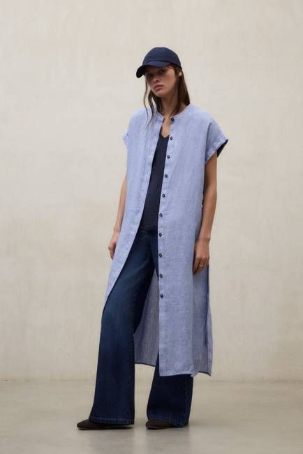 AMETHYST MAO DRESS BLUE