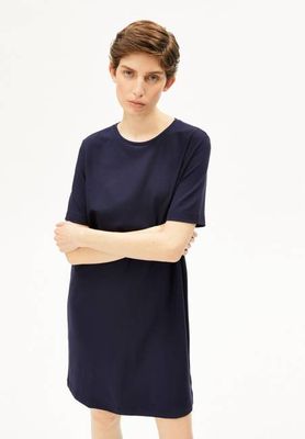 MAARILIANA LS JERSEY DRESS | tinted navy