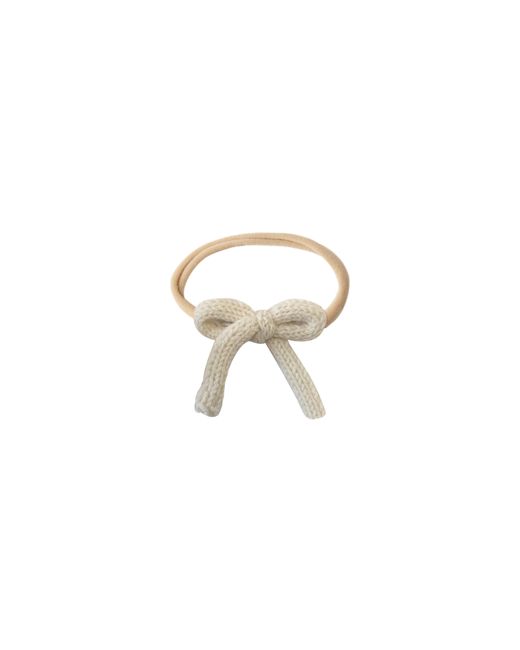 Knit Bow Headband - natural