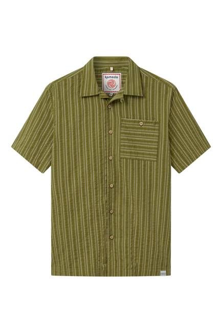 SPINDRIFT - Shirt - Green Stripe