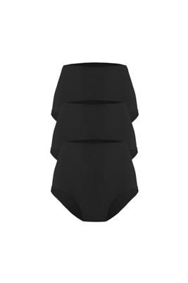 3er-Pack Bio Taillenslip Lille schwarz -