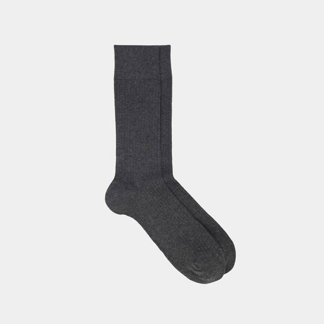 RIBBED COTTON SOCKS