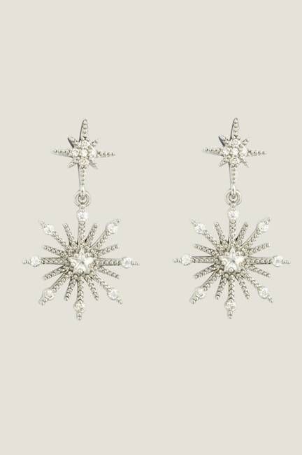 Northern Star Earrings | Silver