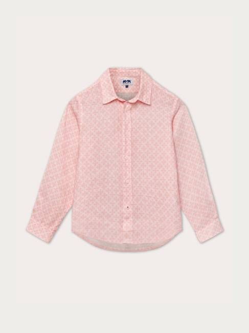 Kids Sharks Tile Abaco Linen Shirt