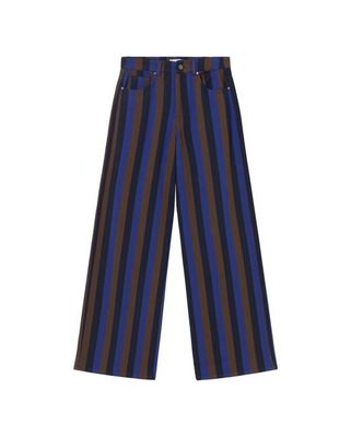 Blue striped wide leg totenham Hedda pants