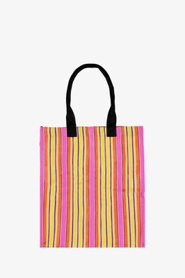 ECO WOVEN RECYCLED TOTE IN PRIMROSE
