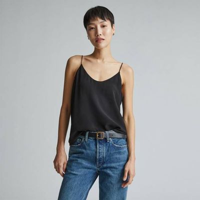 The Washable Clean Silk Cami | Black
