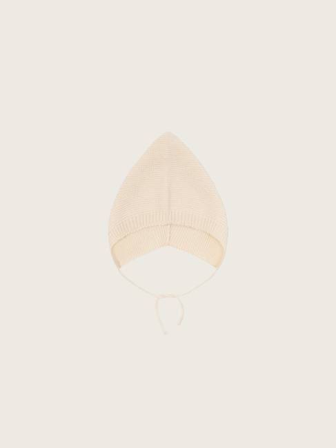 Undyed Cotton Knitted Pixie Hat