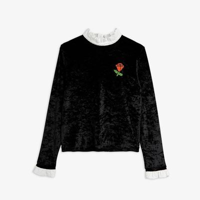 Crushed Velour Adult Long Sleeve T-shirt