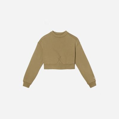 The Organic Cotton Cropped Crew | Fennel Seed