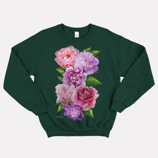Peonies Sweatshirt (Unisex)