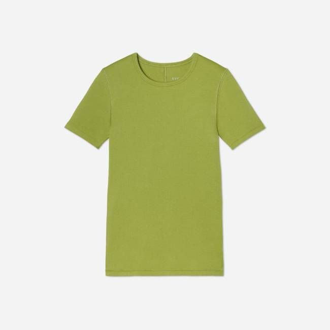 The Pima Micro-Rib Crew Tee | Pepper