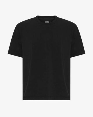 Heavy Organic Boxy Tee - Deep Black