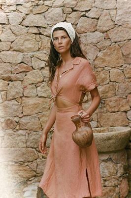 Playa Cut Out Dress - Desert EcoLinen