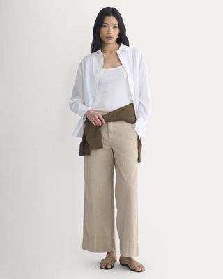 Seamed Wide-Leg Pant | Trench Coat Khaki