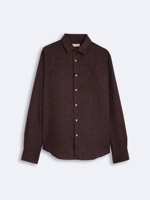 Linen Shirt Verzasca Burgundy